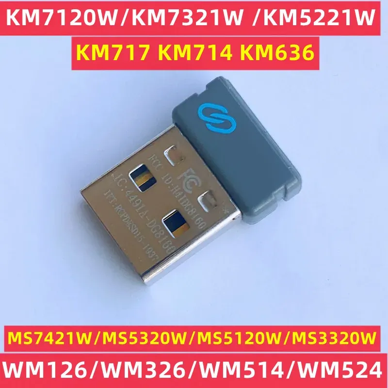 Akcesoria Oryginalne adapter odbiornika USB Dong dla Dell bezprzewodowej klawiatury myszy KM7120W KM7321W KM5221W MS7421W MS5320W MS5120W MS3320W