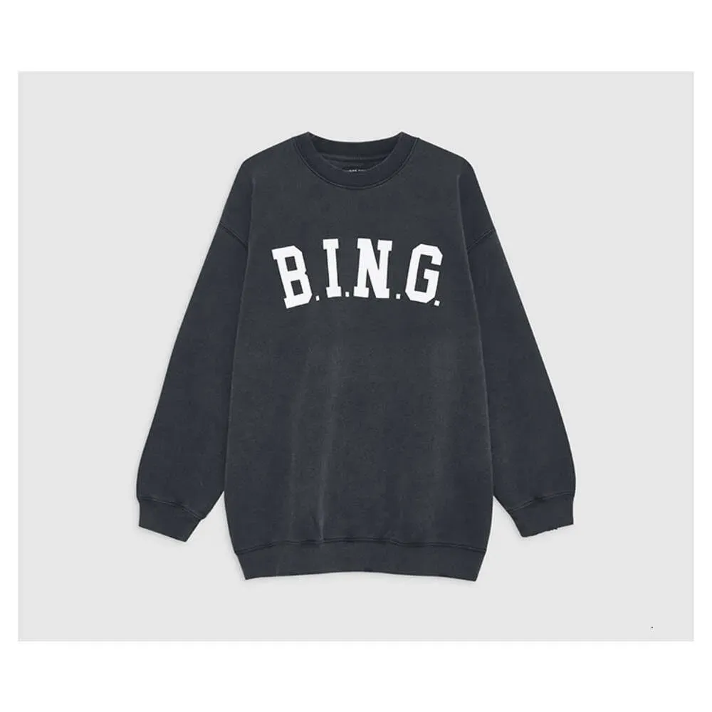 Bing Sweatshirt Nuovo designer di nicchia Ab Hoodie Pullover Pullover Lettera di moda casual Lettera stampata Vintage Round Neck Cotton Trend Magione versatile MK34