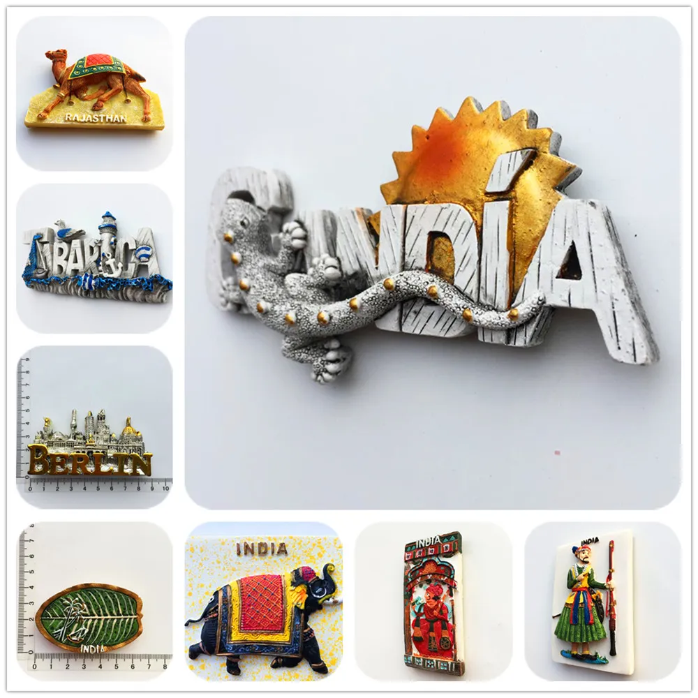 Indien Britainfridge magnet turist souvenir israel cantabria rese gåvor magnet kylskåp klistermärken