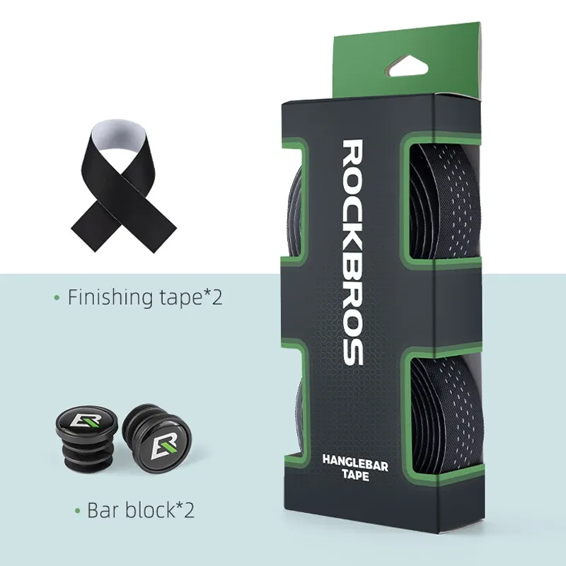 Rockbros Groodbar Tape Pu Eva Anti-Slip Wrap Soft Hrepwant Tocoping Road Tape Tend Bar Mt Grips Bicycle Grips Accessoires de cyclisme