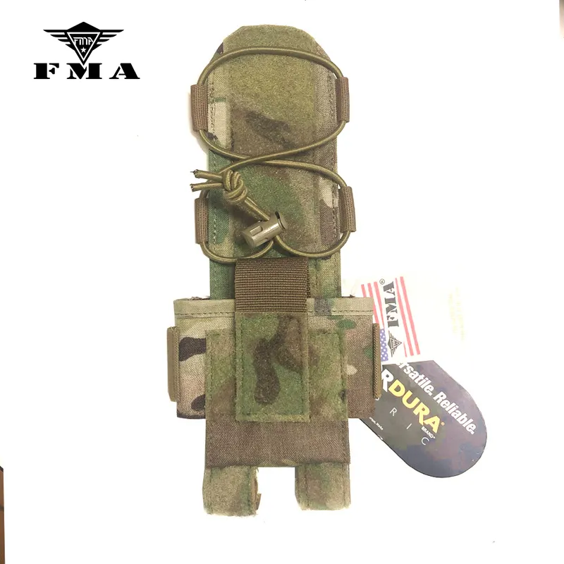 FMA Tactical Pouch Mk2 Battery Case Bag Multicam för Fast PJ BJ Hjälm Camo Hunting Airsoft Hjälm Batterisväskor