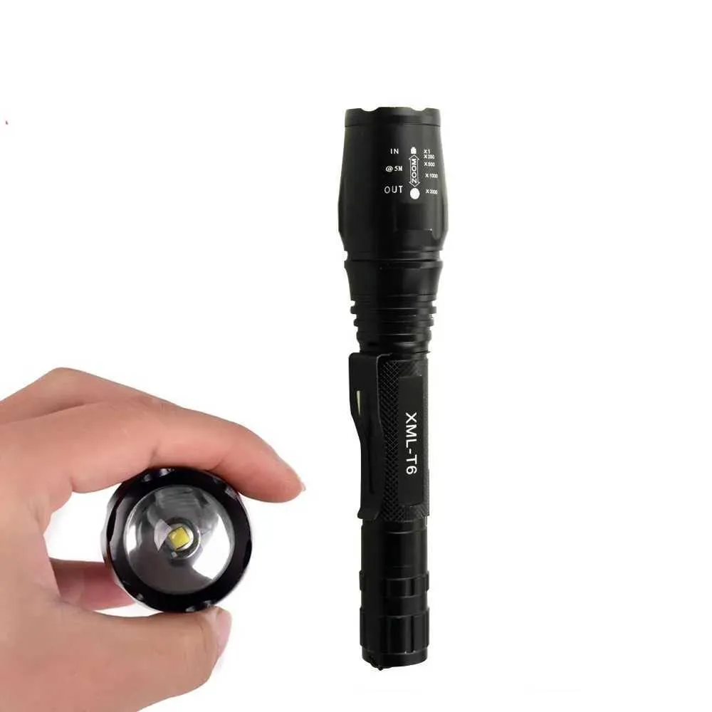 High-Intensity 5000 Lumen LED Flashlight - Rechargeable 18650 Battery ...