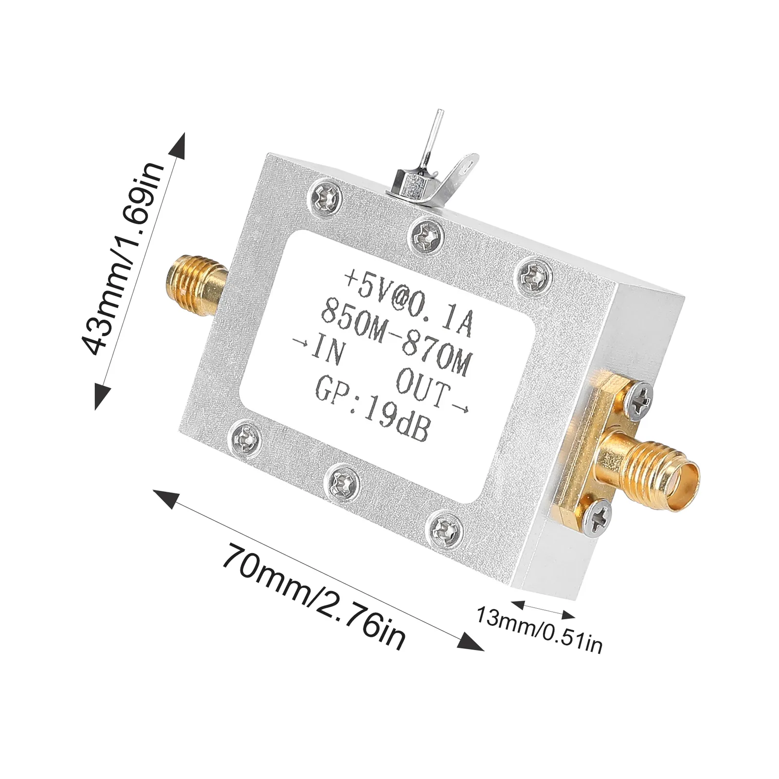 Save Big on Bulk Radio Frequency Amplifier Radio Antenna Amplifier Ham  Radio Module: 19dB Low Noise RF Signal Booster With 850 870MHz Frequency  For