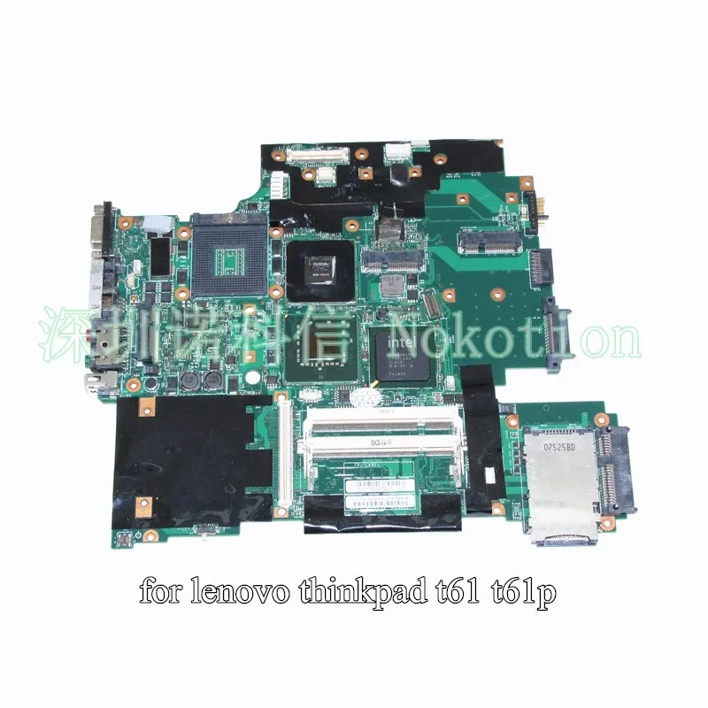 Płyta główna Nokotion 42W7876 44C3928 dla Lenovo IBM Thinkpad T61 T61P Laptop Mothera 965pm DDR2 15,4 cala 128M Graphics