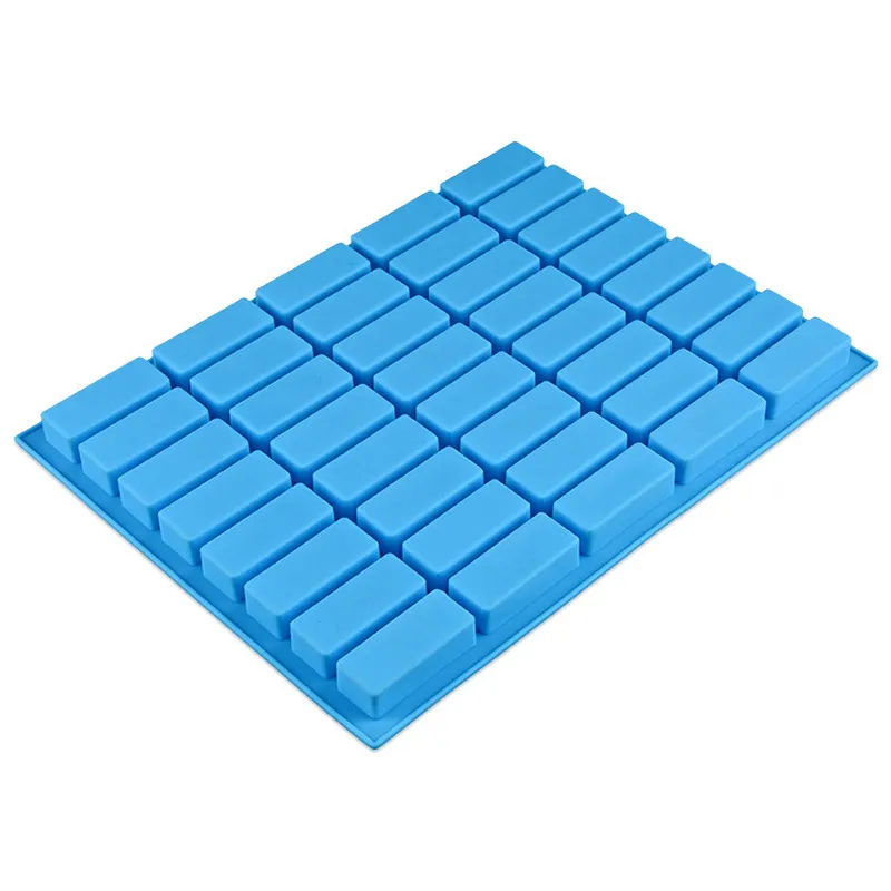 40 Cavité Rectangle Soap Bar Moule Silicone pour DIY Home Faire de petites résines S