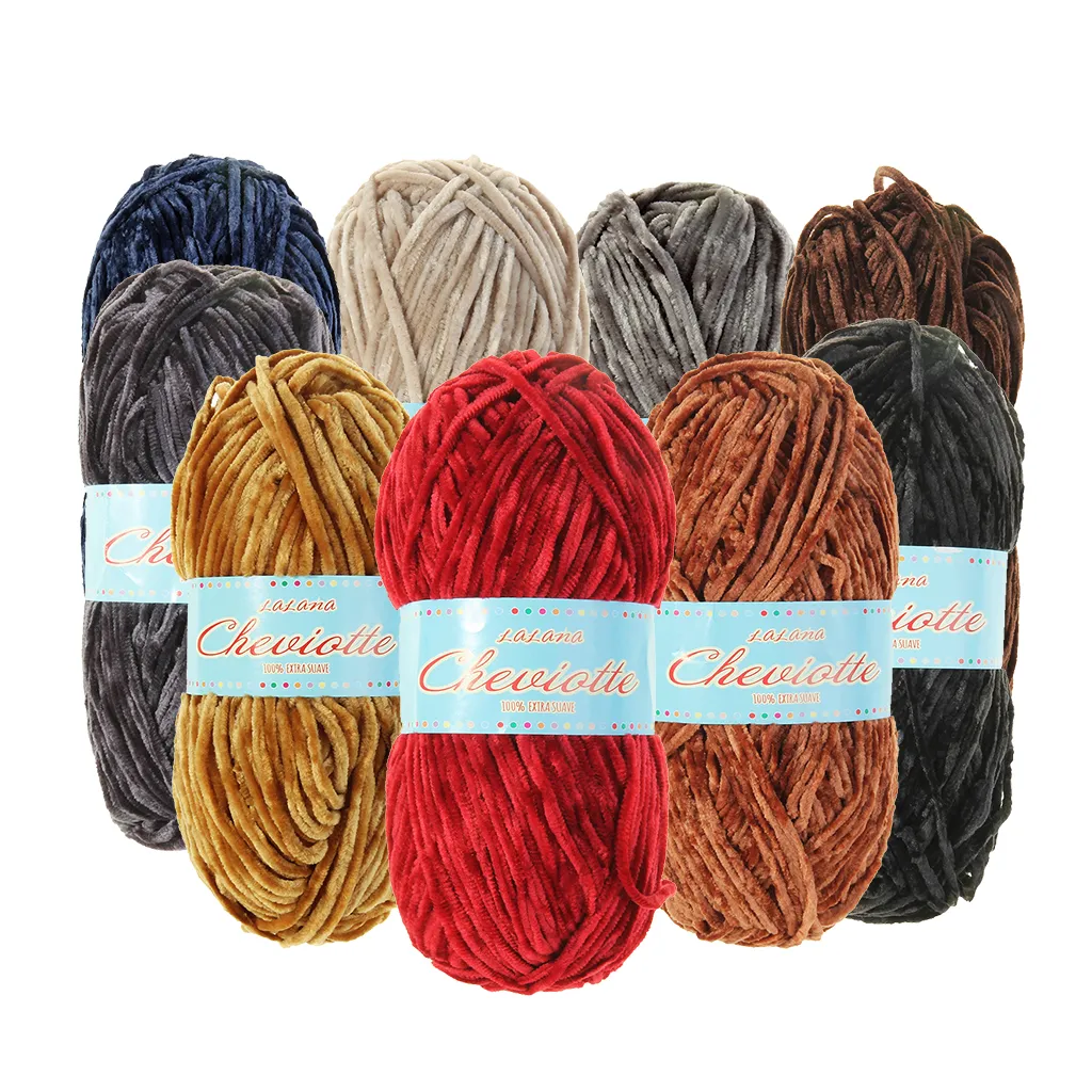 CHENILLE YARN - 130 ans - Fil à tricoter super doux - Tasé de laine pour bébé - Crafts de couture