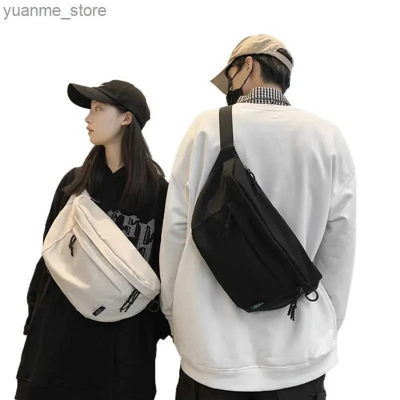 Sport Bags Gym waist bag multifunctional waterproof oversized fan-shaped bag chest bag bicycle belt bag mens sports bag womens white black Y240410