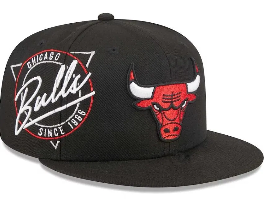American Basketball "Bulls" Snapback Hats 32 Teams Luxury Designer Finales Champions Verminez Casquette Sports Hat Strapback Snap Back Adjustable Cap B2