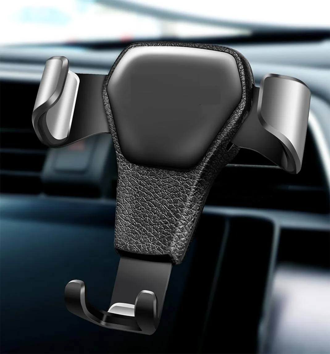 Gravity Phone Holder i Car Air Vent Clip Mount Stand GPS Telefon Support för mobiltelefon3992720