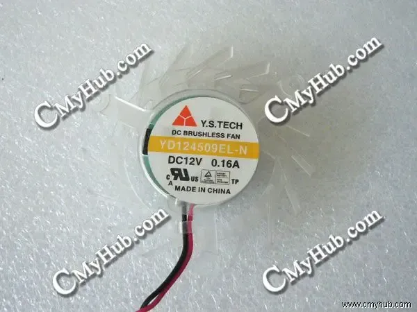 Охлаждение подлинное для Y.S Tech YD124509ELN 5010 50x50x10 мм DC12V 0,16A 2PIN 2PIN Видео -графическая карта вентилятор охлаждения