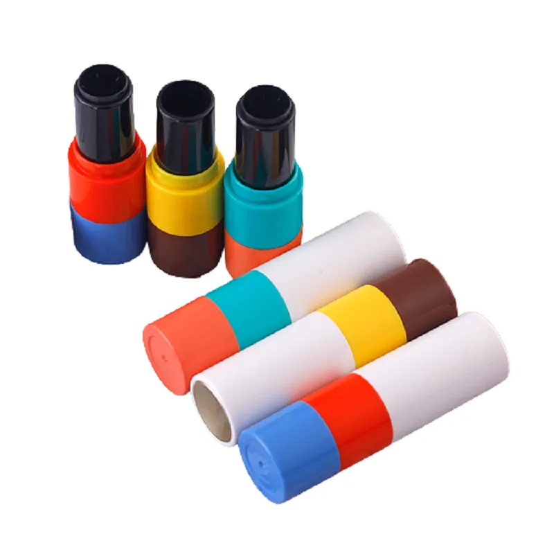 Round Compact Lip Color Colorful Round Lipstick & Lip Balm Containers - 12.1mm, Premium Quality ...