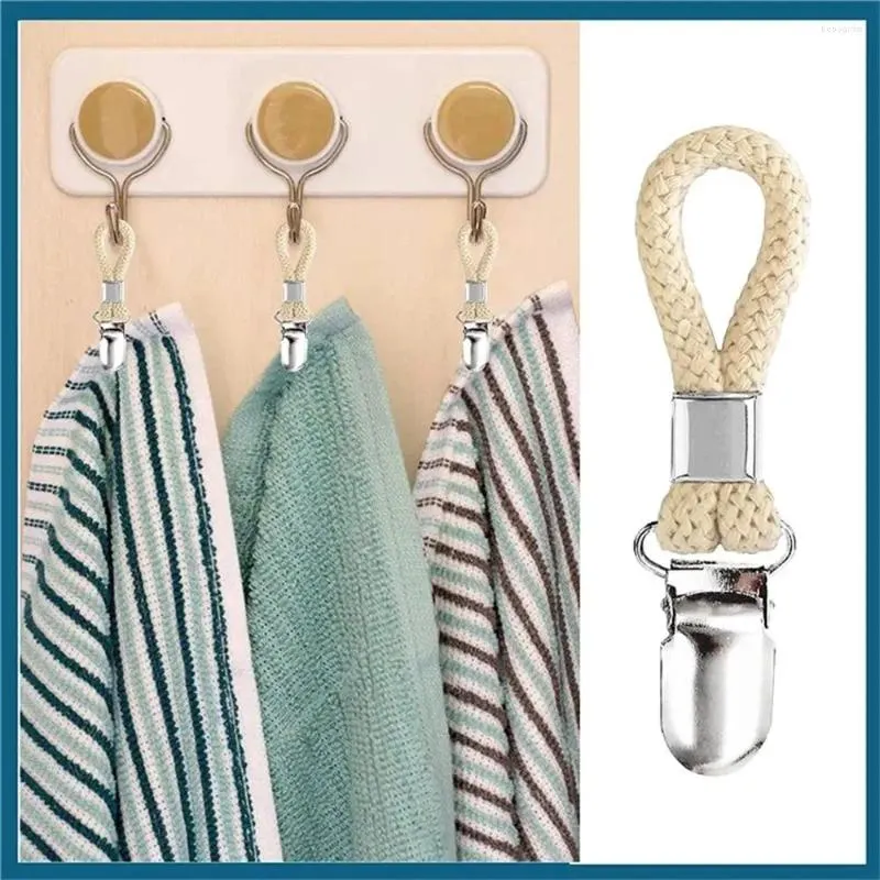 Hooks 4pcs handdoek Clips Multifunctionele keukenopslag Lussen handhangers voor thuisbadkamer