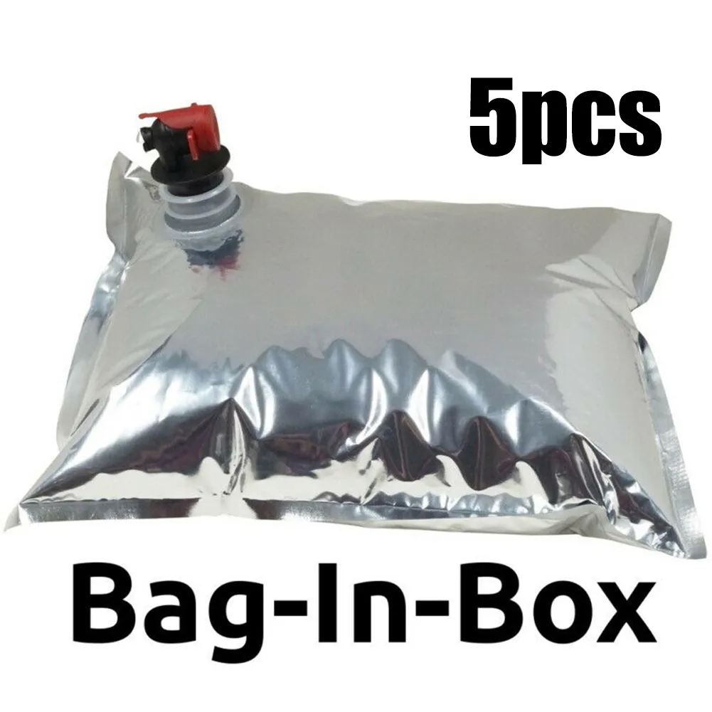 5 / 3L Sac 5l dans la boîte avec sac de rangement en papier d'alimentation en papier papier de rangement pour boissons pour boissons à vin Dispensateur de vin grande capacité