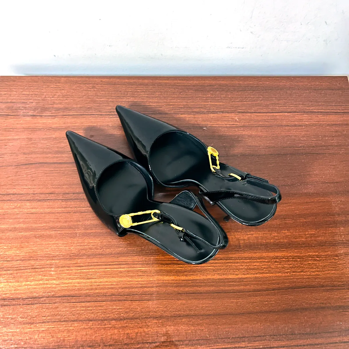 Wholesale Luxury Designer Calfskin Patent Leather Black