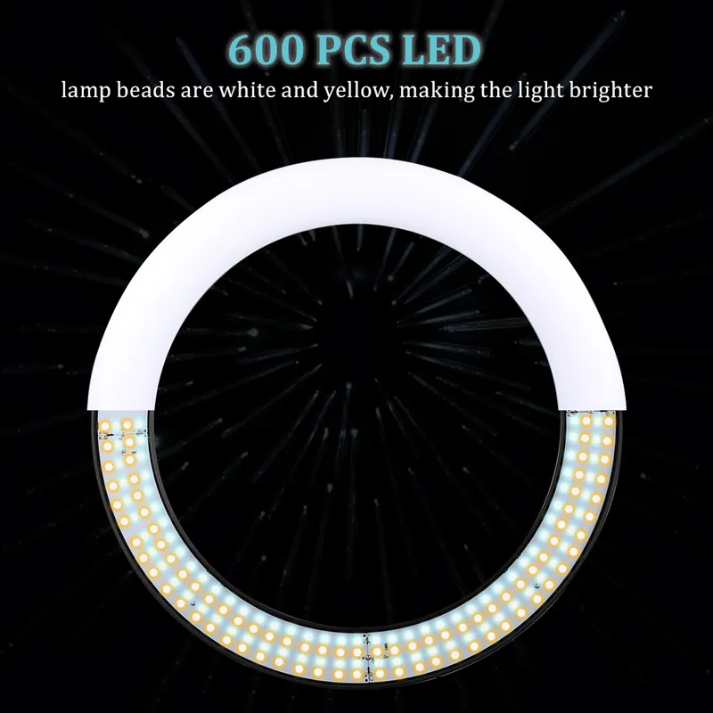 22-inch Photographic Lighting Dimmable LED Ring Light with 2M Stand and ...