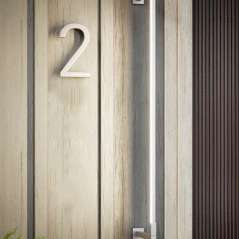 6cm 3d Numéro de maison Porte de porte Numéro de maison Numéro de maison Street Numéro de boîte aux lettres Numéros d'autocollants Numéro plat Numéro de l'hôtel Porte extérieure