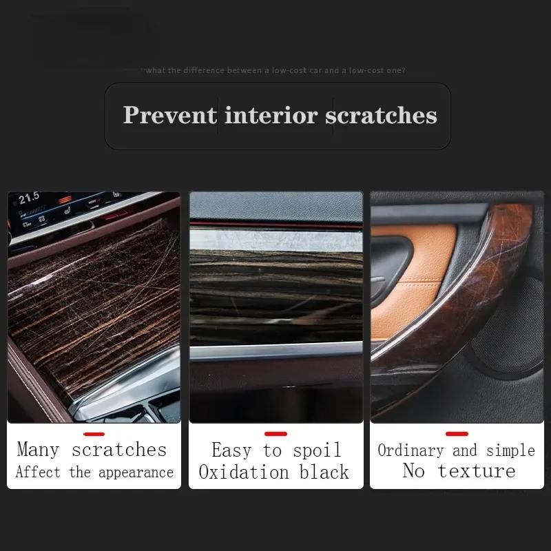 For Q5 Sportback 2021-2022 Car Interior Center console Transparent TPU Protective film Anti-scratc Repair film Accessories