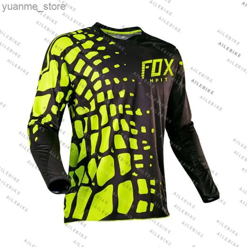 Cycling shirts bovent bovenaan motorfiets mountainbike team downhill jersey offroad dh mx fiets locomotief shirt cross country mountain bike jersey y240410