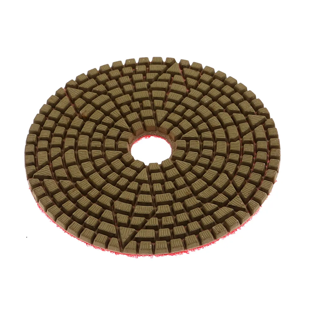 3 Steg 4inch Diamond Polishing Pad 3 st/uppsätt flexibla våta poleringskuddar för granit marmor stenbetong slipning skiva