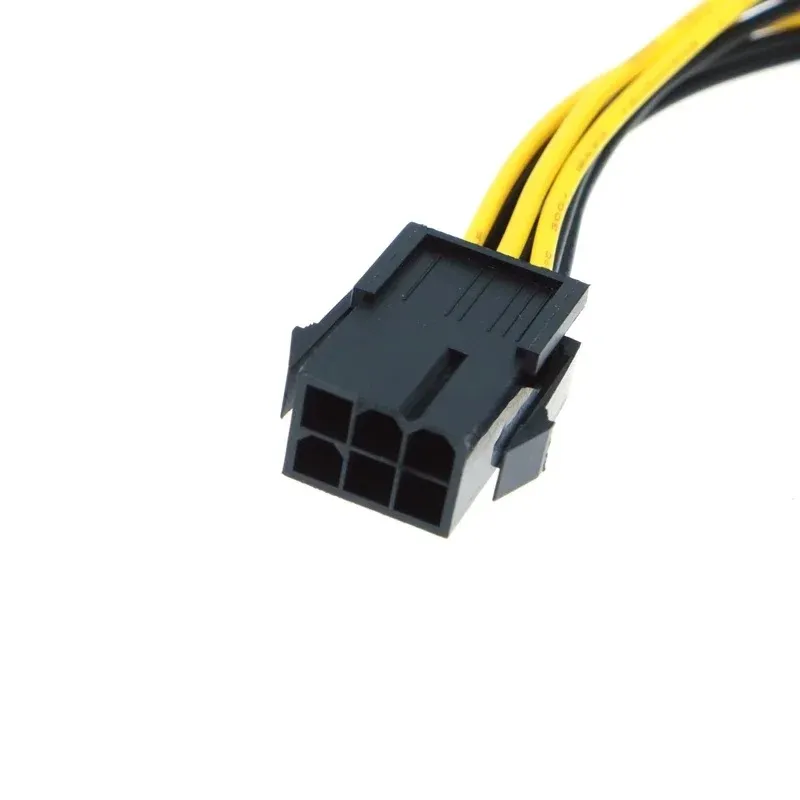 20cm PCIe 6pin to 8pin Adapter, PCI-e 6-pin Male to 8-pin Female Converter for PCI Express 8pin powered GPU Video Card