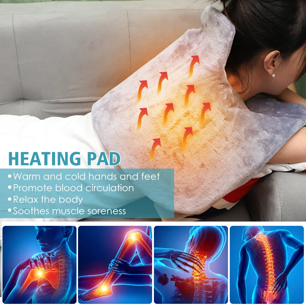 Electric Foot Warmer, 9 Heat Temp Settings, 4 Timer, Machine Washable Heated Feet Warmer, Winter Warm Fast Heating Foot Pad For Men Women, Heated Mat For Foot, Back, Lumbar And Full Body - View #7