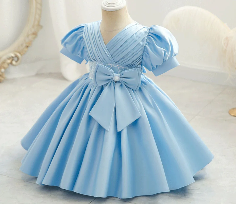 New Summer Baby Dresses Puff Sleeve Toddler Girl Clothes with Bow for Birthday Christening 0 to 5 Year from Dhgate Flower Girls Dresses - price 21.56 New Summer Baby Dresses Puff Sleeve Toddler Girl Clothes with Bow for Birthday Christening 0 to 5 Year from Dhgate Flower Girls Dresses - price 21.56