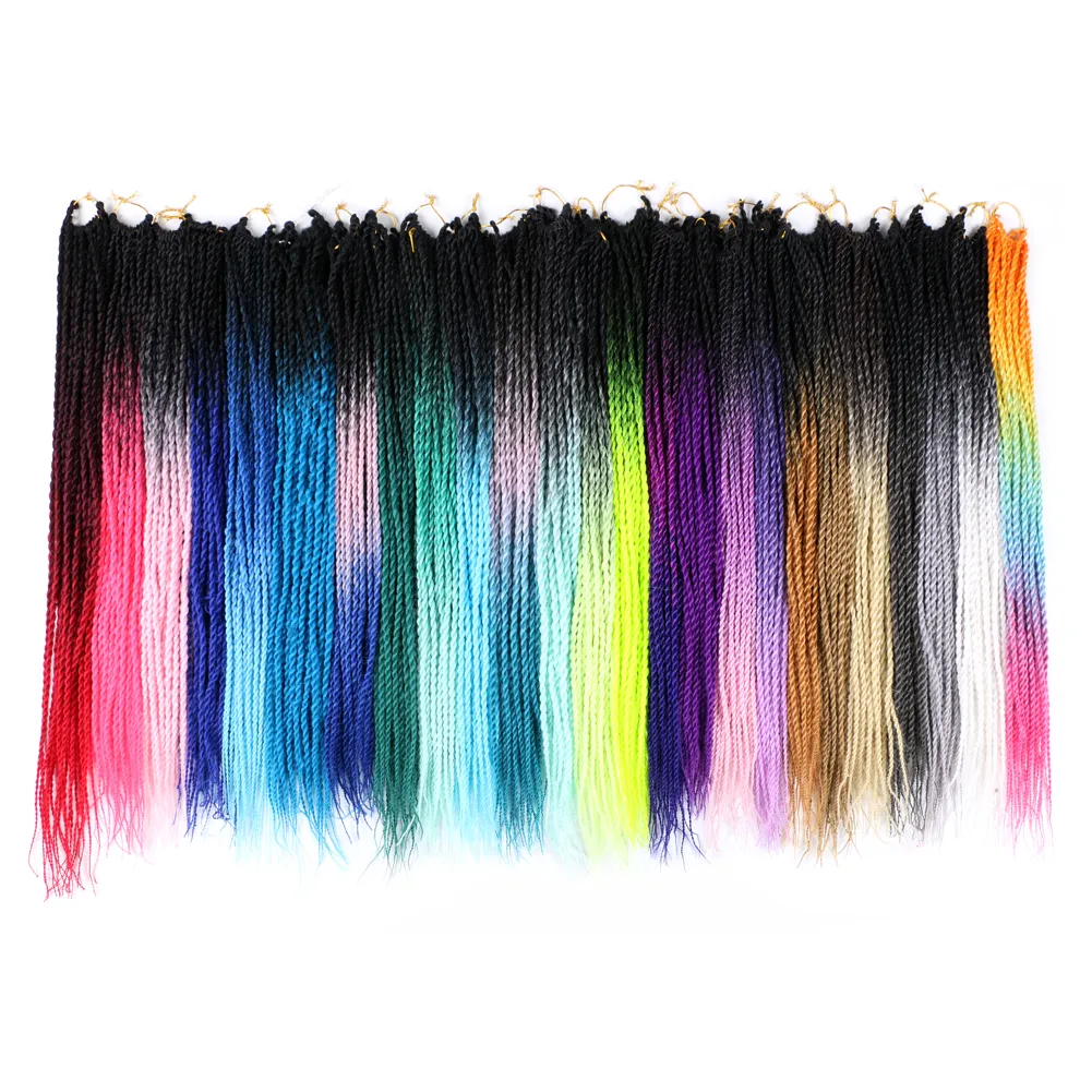 Full Star 22 Inch Senegalese Braids Twist Hair Black Ombre Blue Pink  Crochet Braids Synthetic Hair Ombre Senegalese Twist Hair From Ddmydec,  $24.82 | DHgate.Com, image size:1001x1001
