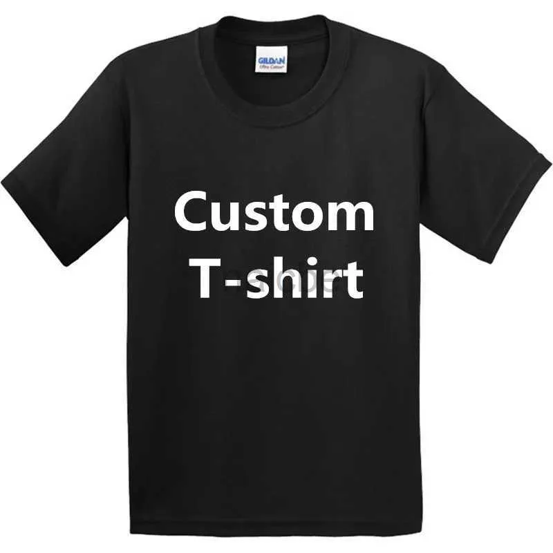 T-shirts 100%CottonCustom Crianças coloridas camisetas DIY Imprimir seu design T-shirts Camisetas meninos/meninas Tee Shirtscontact Vendedor Frist 240410