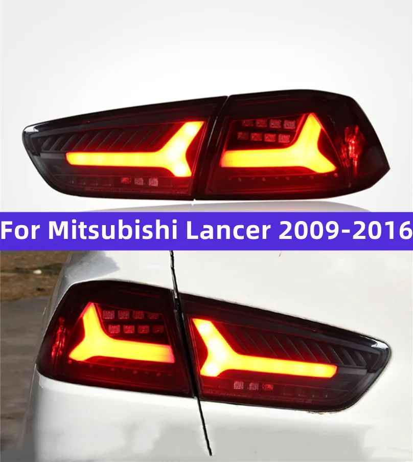 Achterlichten voor Mitsubishi Lancer Evo 20 09-20 16 Auto Auto achterstop Brake Rem Turn Signal Lamp Accessoires