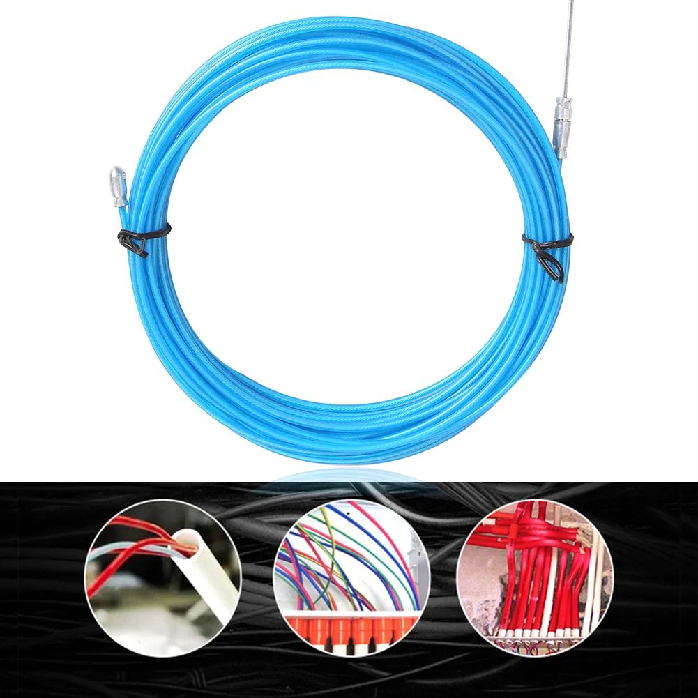 Pull Rope Electricians Flexible Electrician wire puller Wheel with Conduit, Steel Rope Line ...