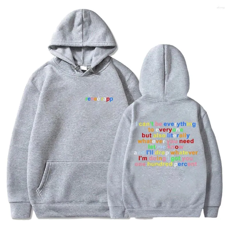 Men's Pullover Hoodie Long Sleeve Renee Rapp Everything To