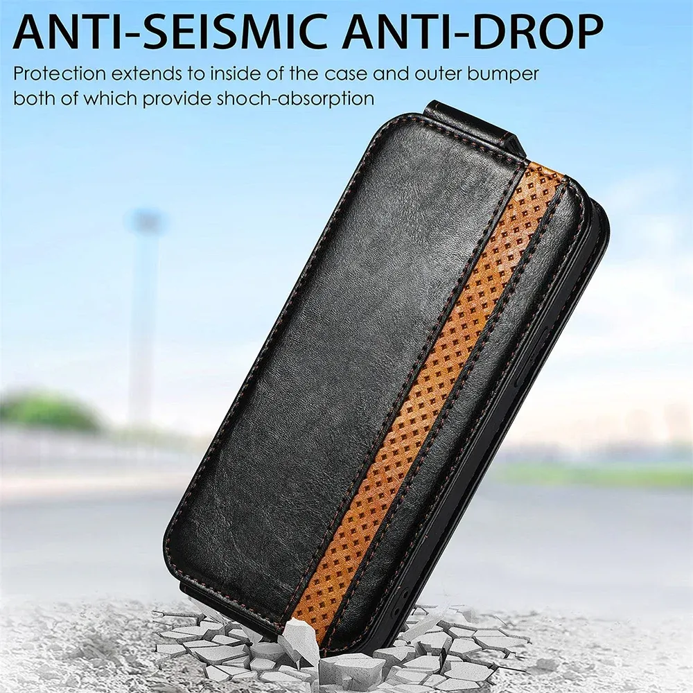 Pionowa obudowa portfela Flip dla Samsung Galaxy Note 20 Ultra S22 Plus S21 Fe S20 S10 S9 Note 10 Lite Note9 Pokrywa telefonu