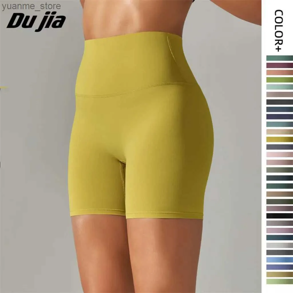 Yoga kläder 32 Color Lulu Women Sports Shorts Woman Sport Tights Gym Träning Kläder Kör byxor Cykling Shorts Kläder Fitness XS-XL Y240410