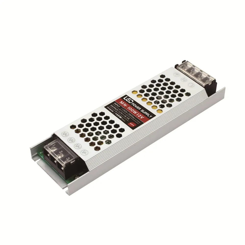 Ultra Thin Reguled Switching LED Power Supply DC 5V 12V 24V Lighting Transformers 60W 100W 200W 300W 400W AC190-240V Driver