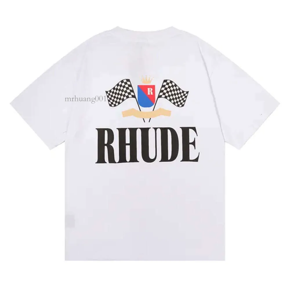 T-shirt Rhode Mens Shorts Sportswear Designer Print Lettres Black White Gris Rainbow Color Summer Coton Colon Coton Top à manches courtes