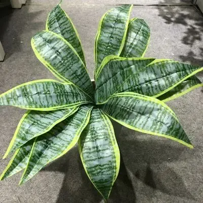 43cm13 folhas plantas tropicais artificiais Bunco Green Magnolia Leaf Plants DIY Material de parede para a decoração da sala de estar do jardim de casamentos decoração