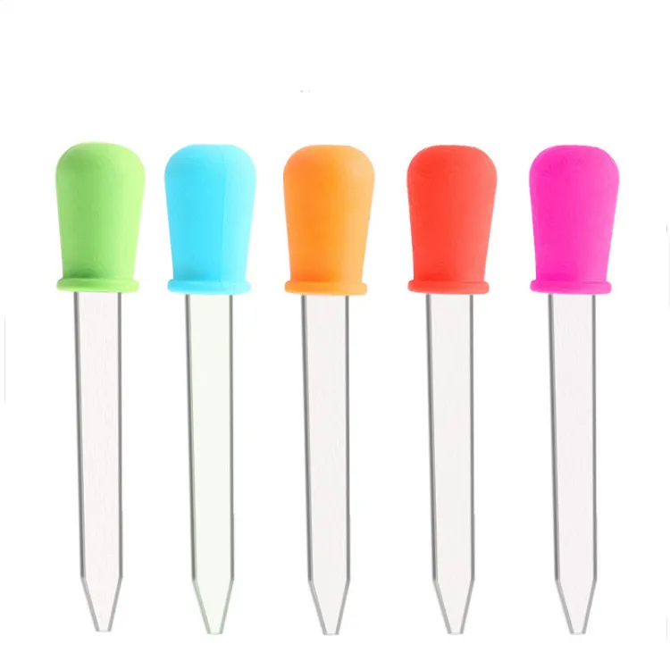 1/5/8/10pcs Silikon Plastik Pipet Damlası Besleme İlaç Sıvı Göz Kulak Pipet Damlalı Okul Laboratuvarı Deney Malzemeleri