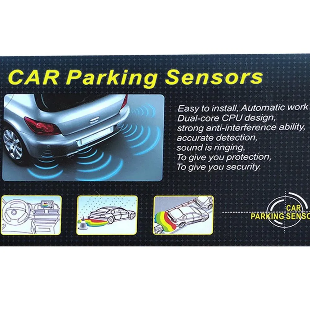 Purchase 8 Parking Sensors Car SUV Reverse Backup Radar LED Display Sound Alarm Alert Kit I1779314 - View #10