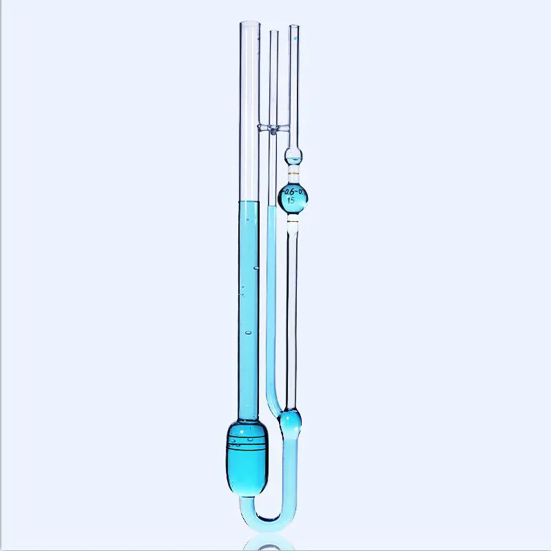 Lab Glass Ubbelohde Viscometer Visomettetri capillari di petrolio Costante da 0,3-0,4 a 1,1-1,2