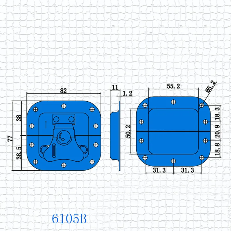 Air Box HaSp Bag Part Kastvergrendeling HOUTEN KAAR