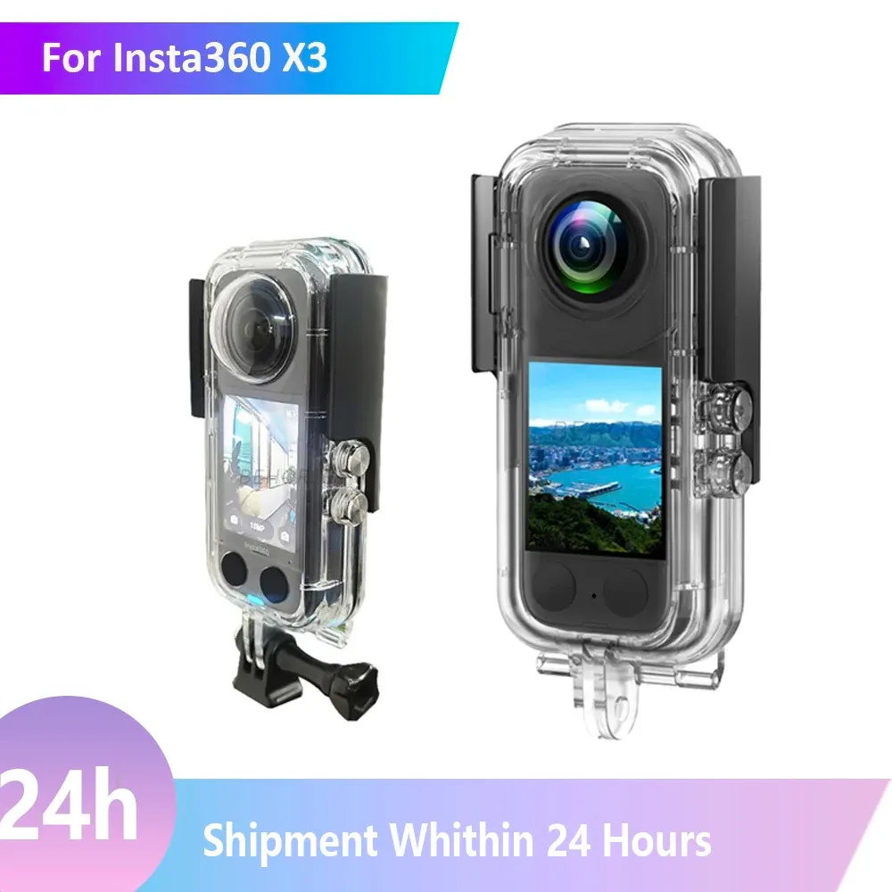 Accessories 40M Underwater Diving Housings For 360 X3 Waterproof Case Protective Box Shell For Insta 360 ONE X3 Panoramic Camera Accessories
