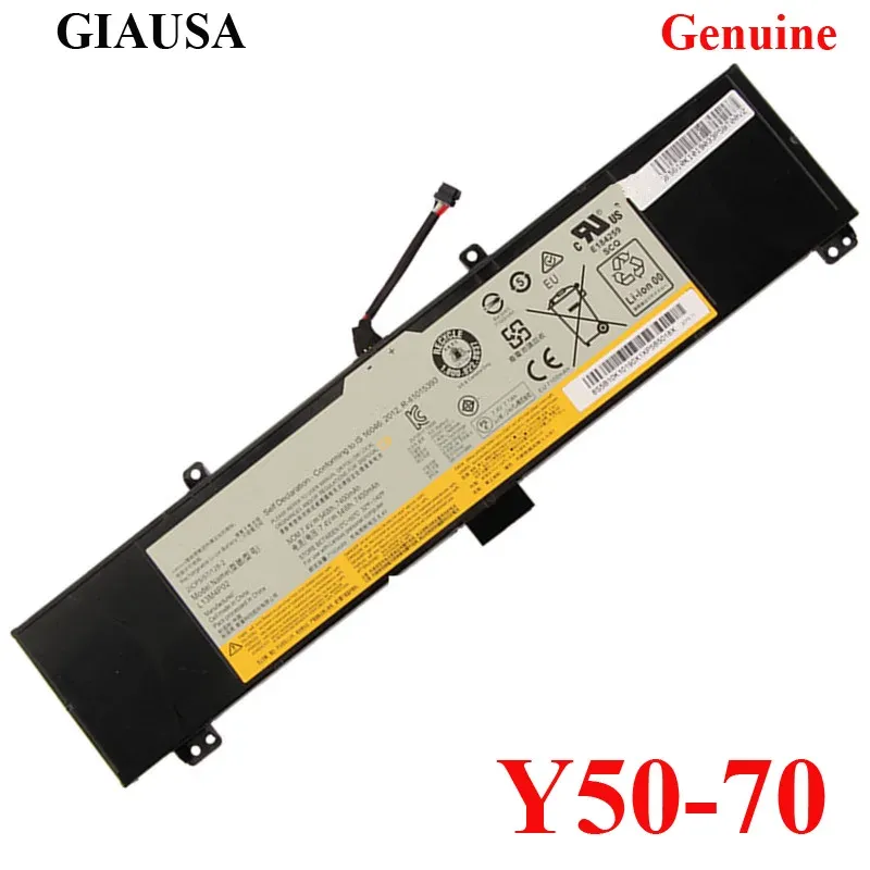 バッテリーGiausa本物のL13M4P02 L13N4P01 LENOVO Y5070BATTERY用のラップトップバッテリー（20378）Y5070（5941845）Y5070（59421847）L13N4P01