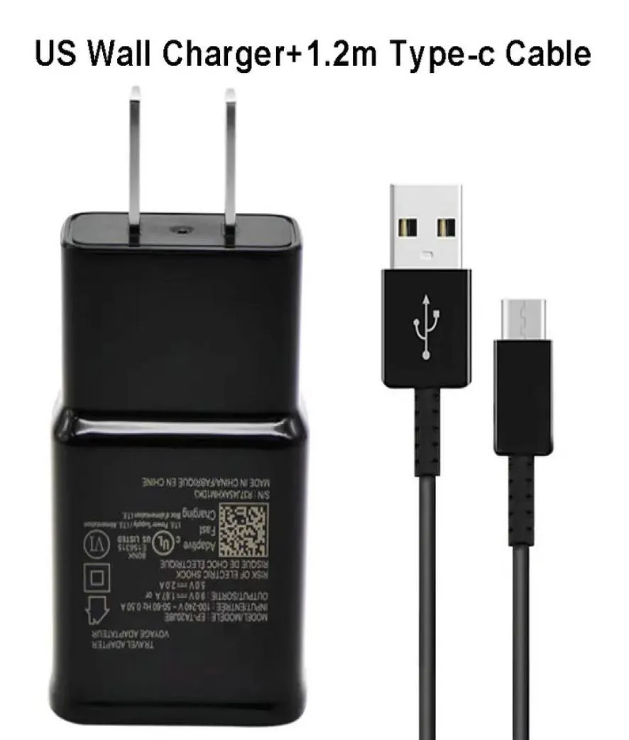 USB Fast Charger för S8 9V 2A Travel Wall Plug -adapter Full 2A Hemladdningsdock med typ C Black Cable 2 18691748