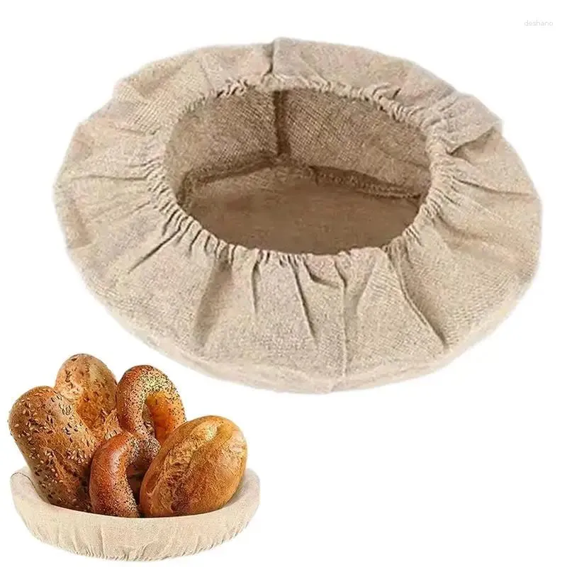 Baking Tools Bread Basket Liner 6pcs Oval Cloth Folding For Beginners-Friendly DIY Dough Rising Proofing