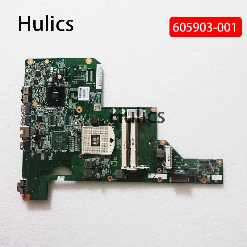 MotherBoard Hulics Usado Notebook Prainboard 605903001 para HP G62 CQ62 G72 CQ72 Laptop Placa Principal da placa principal