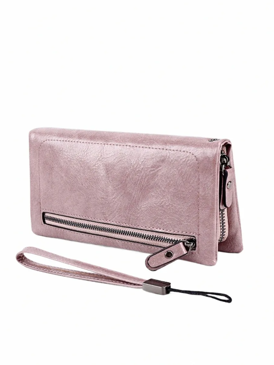 Faive New Women's LG Wallet PU高品質のカードホルダークラシック女性の財布ジッパーウォレットリストストラップ51th＃