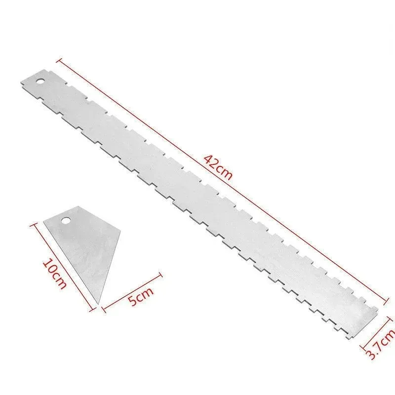 Guitar Neck Notched Straight Edge Ruler Stainless Steel Guitar Leveling Ruler Level Luthier Tool BodyStainless Steel Guitar Leveling