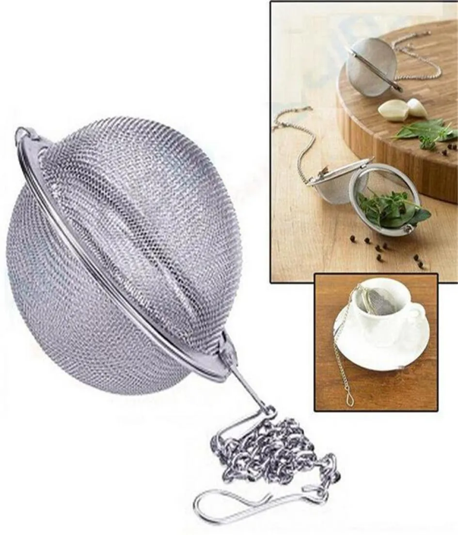 Boules de thé en mailles en acier inoxydable 5 cm Castons d'infuseur de thé filtres Intervals Diffuseur pour le thé de la cuisine de cuisine outils à la barre à manger à 8673696573