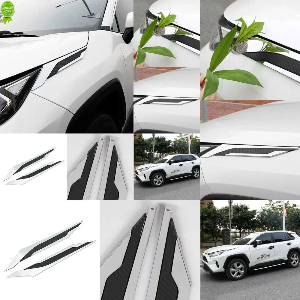 New Leaf Board Decoration on Shark Gills Trim Stickers for Toyota RAV4 2019 2020 2021 XA50 Car Styling Decorate Accessories