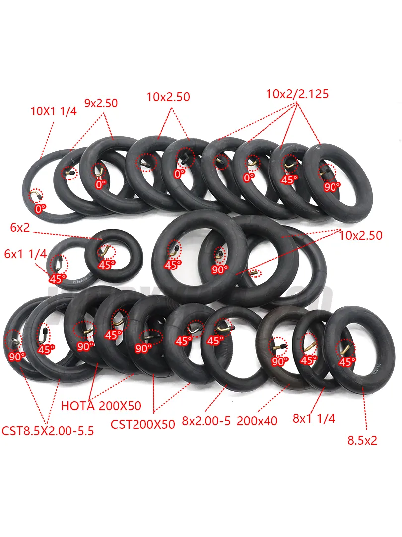 6'' 8'' 8.5'' 9'' 10'' Inner Tube Tire for Stroller Electric Scooter Balancing Car 6/8/8.5/9/10 inch Rubber Parts
